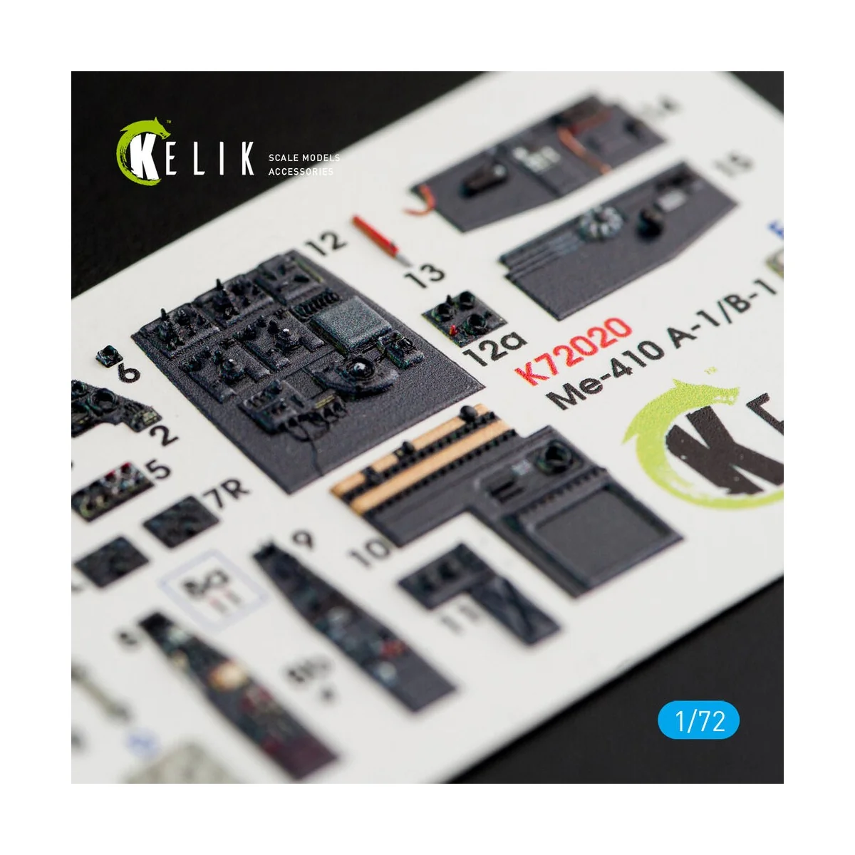 Me-410 A-1/B-1 interior 3D decals for Fine Molds kit - Kelik K72020