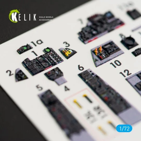 RF-4EJ Phantom II interior 3D decals for Fine Molds kit, 1/72 - Kel... RF-4EJ Phantom II interior 3D decals for Fine Molds kit, 1/72 - Kel...