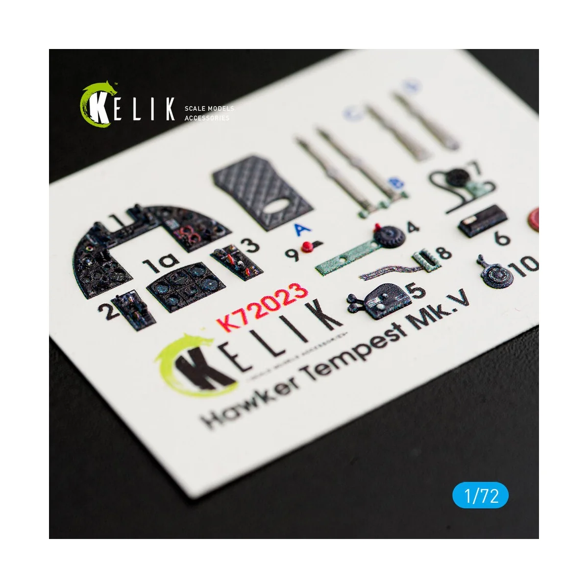 Hawker Tempest Mk.V interior 3D decals for Airfix kit, 1/72 - Kelik...