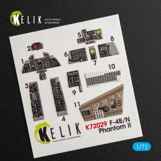 F-4(B, N) Phantom II interior 3D decals for Hasegawa kit, 1/72 - Ke... F-4(B, N) Phantom II interior 3D decals for Hasegawa kit, 1/72 - Ke...