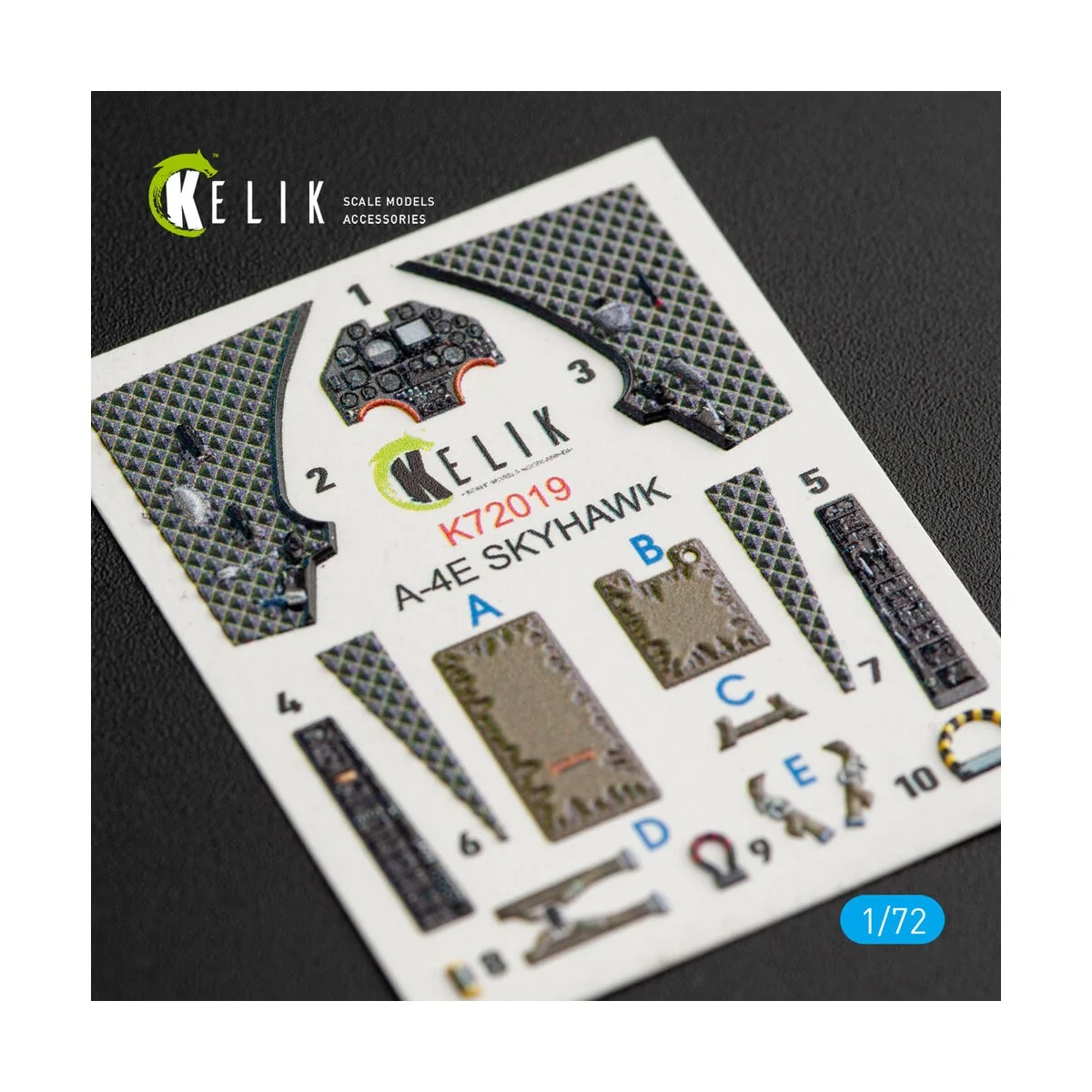 A-4E Skyhawk interior 3D decals for Fujimi/Hobby 2000 kit, 1/72 - K...
