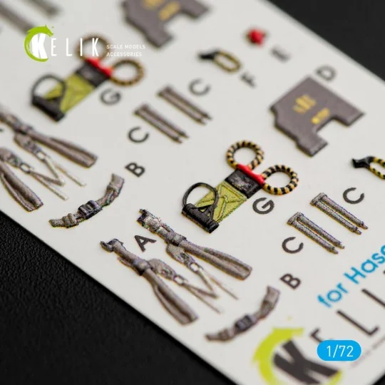 F-4(B,N) Phantom II interior 3D decals for Hasegawa kit - Kelik K72029