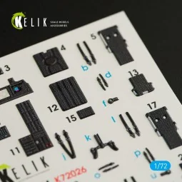 UH-1Y Venom interior 3D decals for Dream Model kit, 1/72 - Kelik K7...