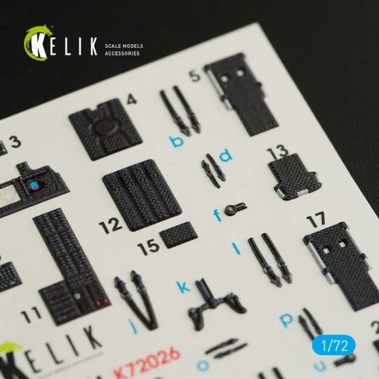 UH-1Y Venom interior 3D decals for Dream Model kit, 1/72 - Kelik K7...