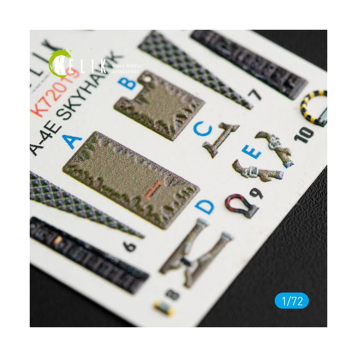 A-4(B, P) Skyhawk interior 3D decals for Airfix kit, 1/72 - Kelik K...