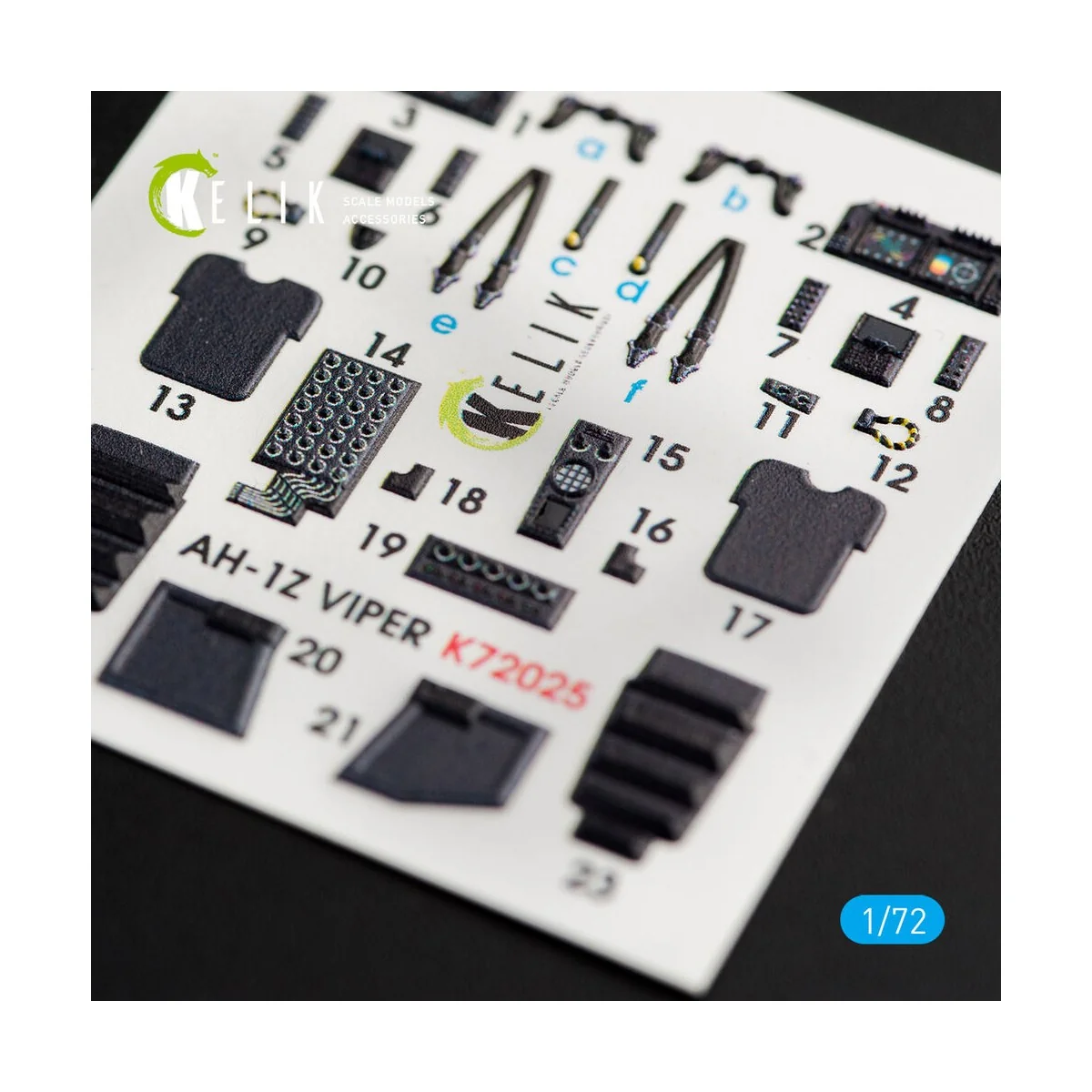 AH-1Z Viper interior 3D decals for Dream Model kit - Kelik K72025