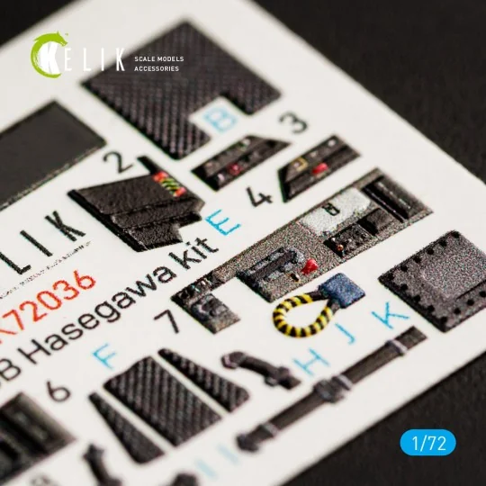 F-35B interior 3D decals for Hasegawa kit, 1/72 - Kelik K72036