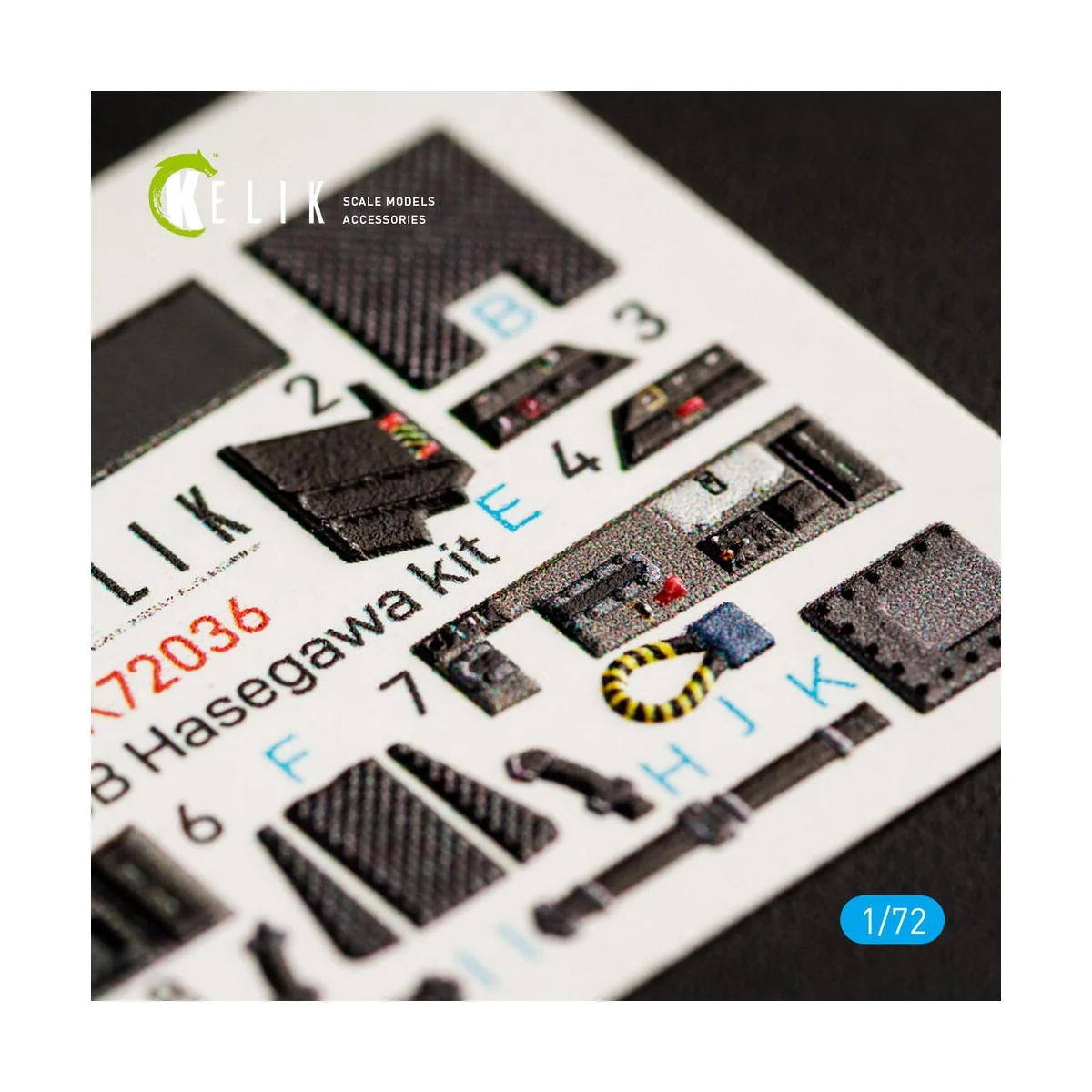 F-35B interior 3D decals for Hasegawa kit, 1/72 - Kelik K72036