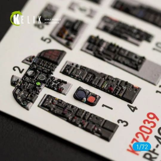 RF-4C Phantom II interior 3D decals for Hasegawa kit, 1/72 - Kelik ...