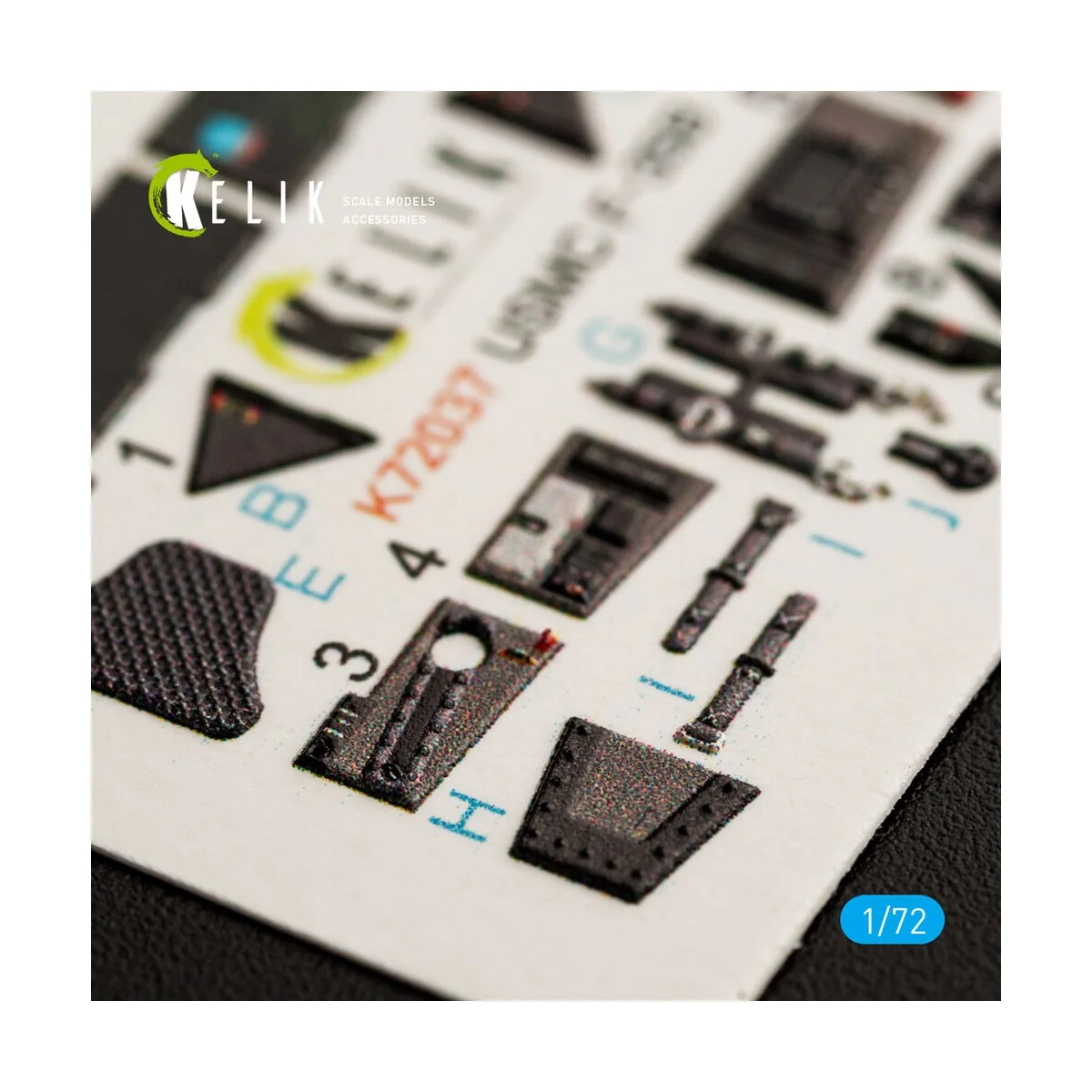 F-35B interior 3D decals for Academy kit, 1/72 - Kelik K72037 F-35B interior 3D decals for Academy kit, 1/72 - Kelik K72037