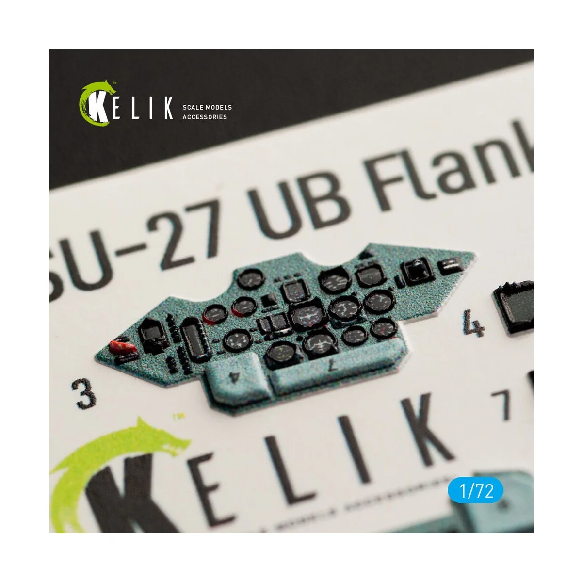SU-27UB interior 3D decals for Trumpeter kit, 1/72 - Kelik K72041