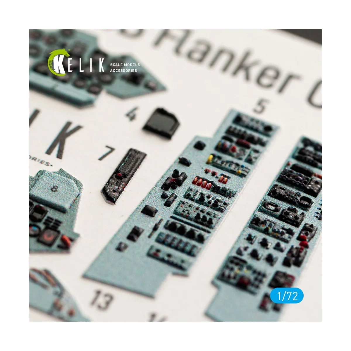 SU-27UB interior 3D decals for Trumpeter kit, 1/72 - Kelik K72041