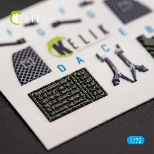 F-15C MSIP II Eagle interior 3D decals for GWH, 1/72 - Kelik K72048 F-15C MSIP II Eagle interior 3D decals for GWH, 1/72 - Kelik K72048