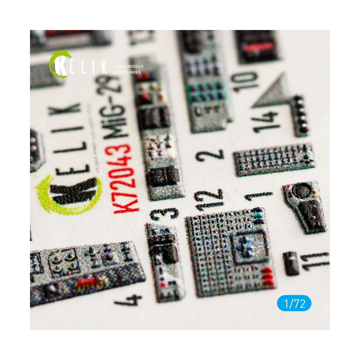 MiG-29 Fulcrum-A 9-12 interior 3D decals for GWH kit, 1/72 - Kelik ... MiG-29 Fulcrum-A 9-12 interior 3D decals for GWH kit, 1/72 - Kelik ...