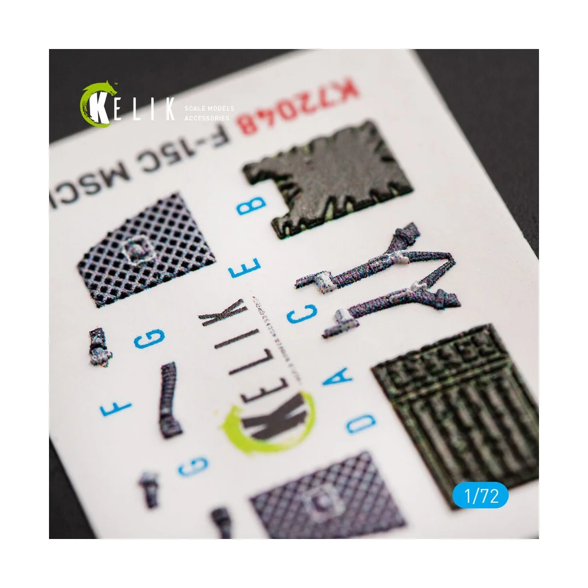 F-15C MSIP II Eagle interior 3D decals for GWH, 1/72 - Kelik K72048 F-15C MSIP II Eagle interior 3D decals for GWH, 1/72 - Kelik K72048