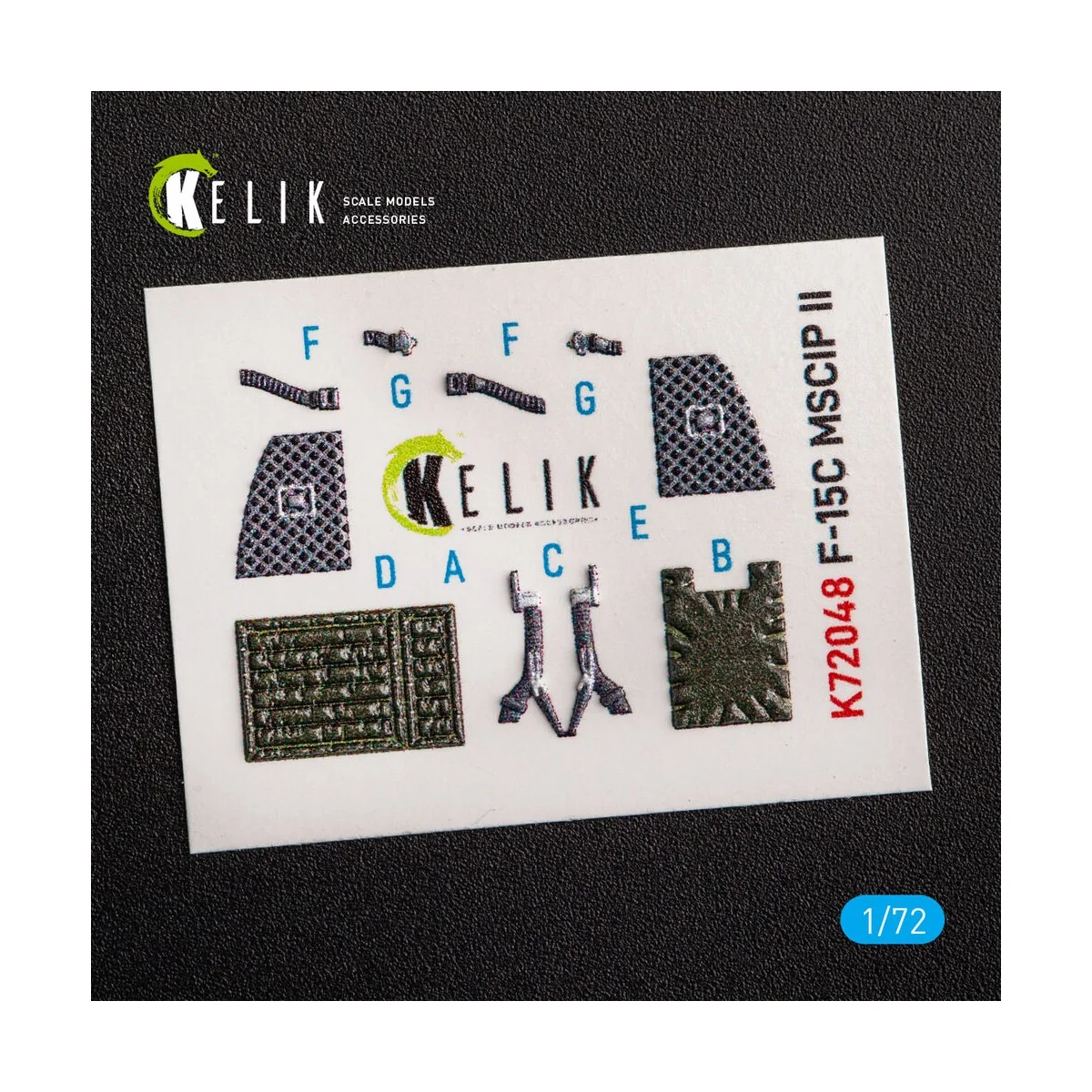 F-15C MSIP II Eagle interior 3D decals for GWH - Kelik K72048 F-15C MSIP II Eagle interior 3D decals for GWH - Kelik K72048