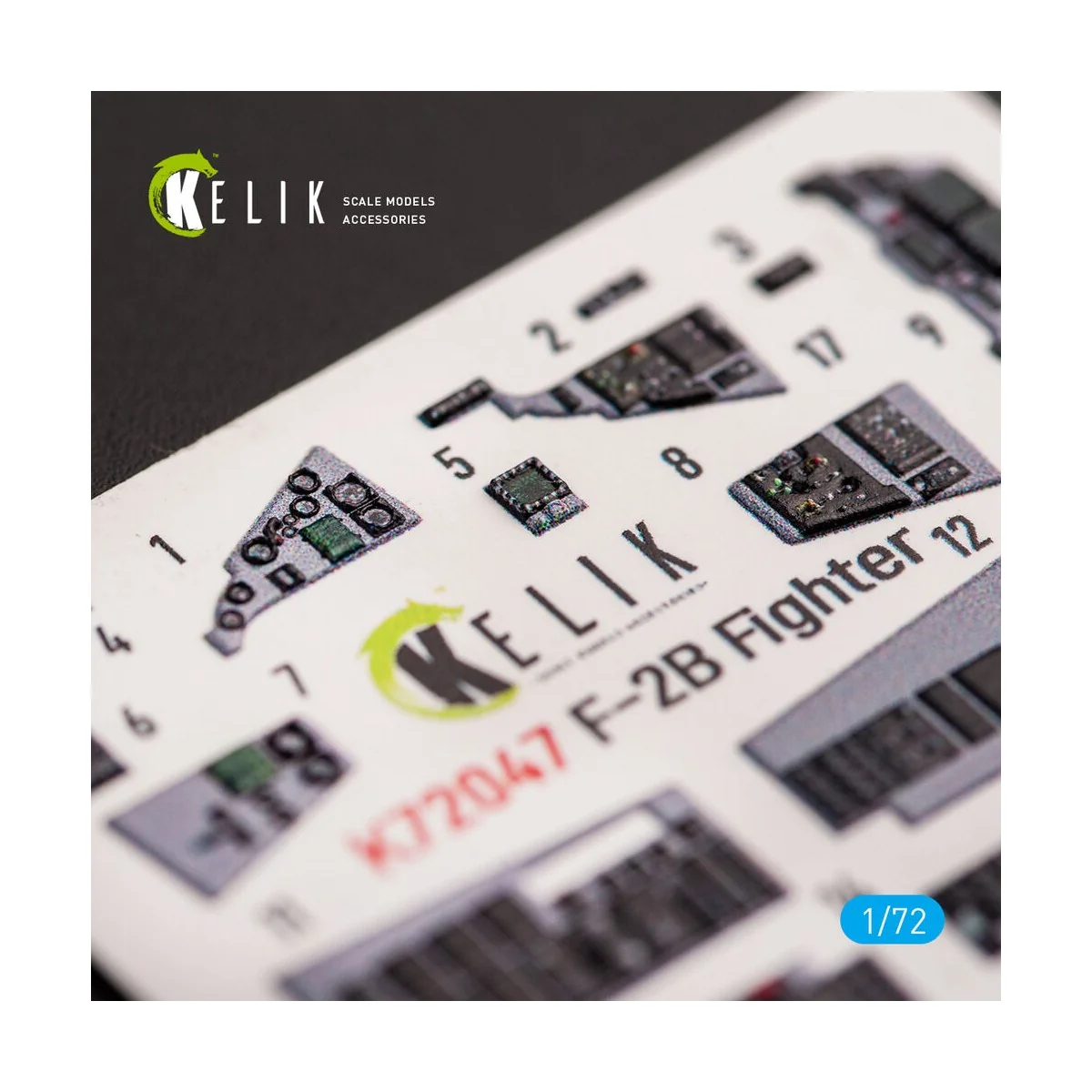 JASDF F-2B Fighter interior 3D decals for FineMolds kit - Kelik K72047