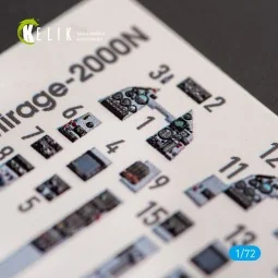 Mirage - 2000N - interior 3D decals for Dream Model kit - Kelik K72051