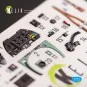 Spitfire F.Mk.22 - interior 3D decals for Airfix kit, 1/72 - Kelik ...