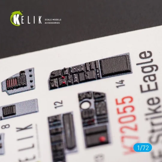 F-15E Strike Eagle - interior 3D decals for Revell kit - Kelik K72055