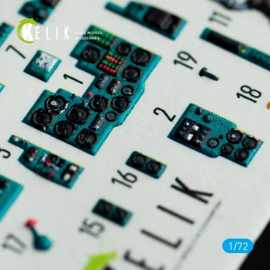 MiG-23 ML/MLA interior 3D decals for ClearProp kit, 1/72 - Kelik K7...