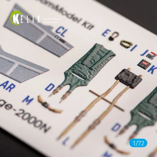 Mirage - 2000N - interior 3D decals for Dream Model kit - Kelik K72051 Mirage - 2000N - interior 3D decals for Dream Model kit - Kelik K72051