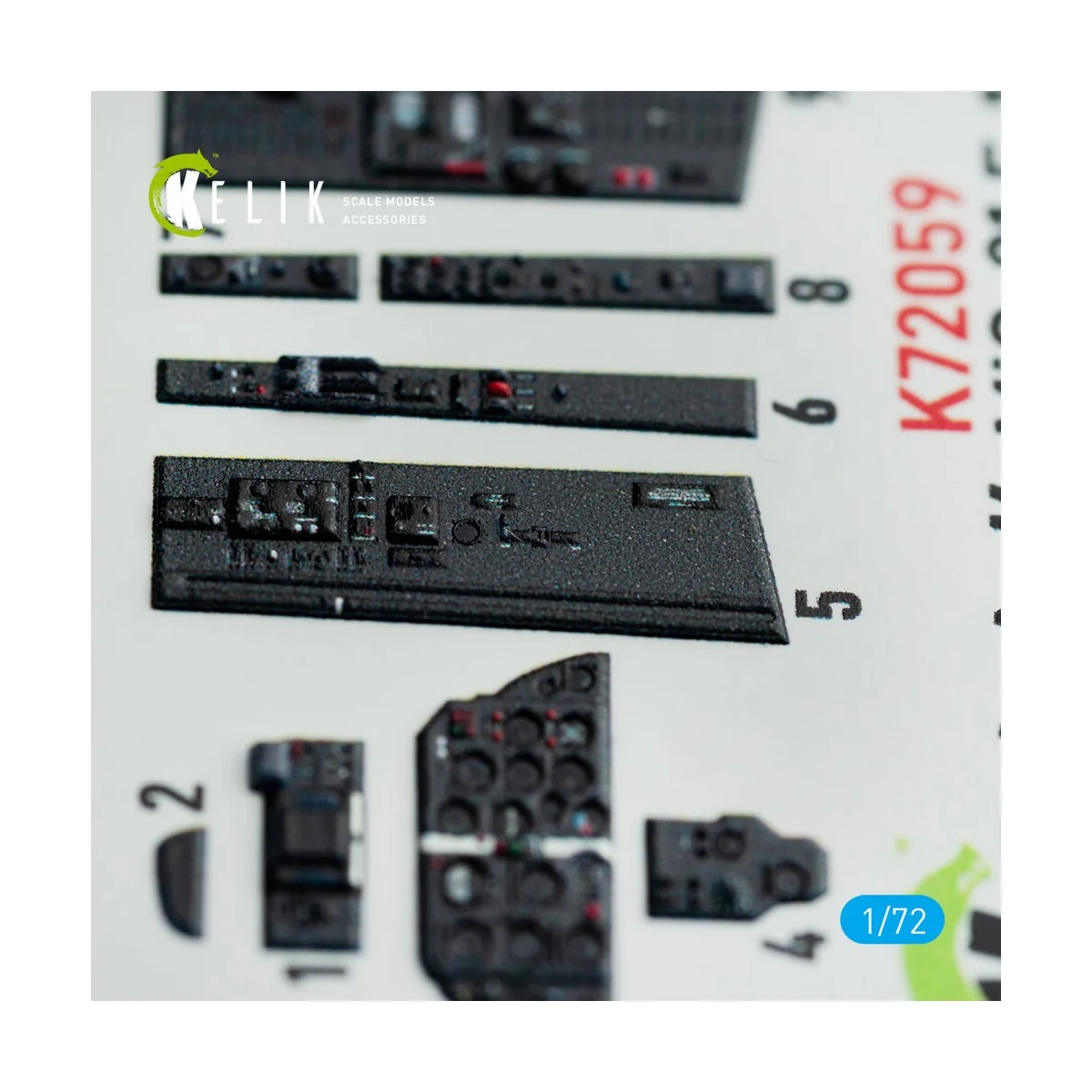 MiG-21 F-13 interior 3D decals for Revell kit - Kelik K72059 MiG-21 F-13 interior 3D decals for Revell kit - Kelik K72059