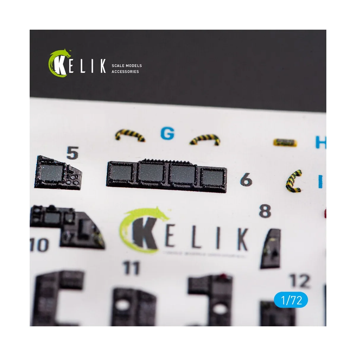 F-15I IAF Ra`am - interior 3D decals for GWH kit, 1/72 - Kelik K72054