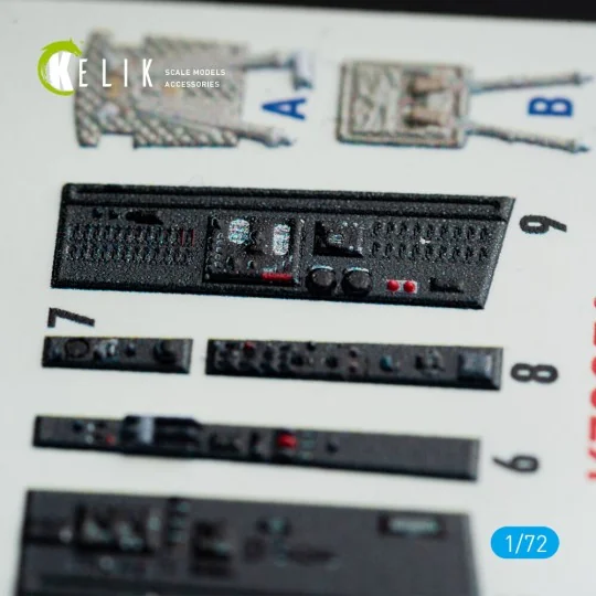 MiG-21 F-13 interior 3D decals for Revell kit, 1/72 - Kelik K72059 MiG-21 F-13 interior 3D decals for Revell kit, 1/72 - Kelik K72059