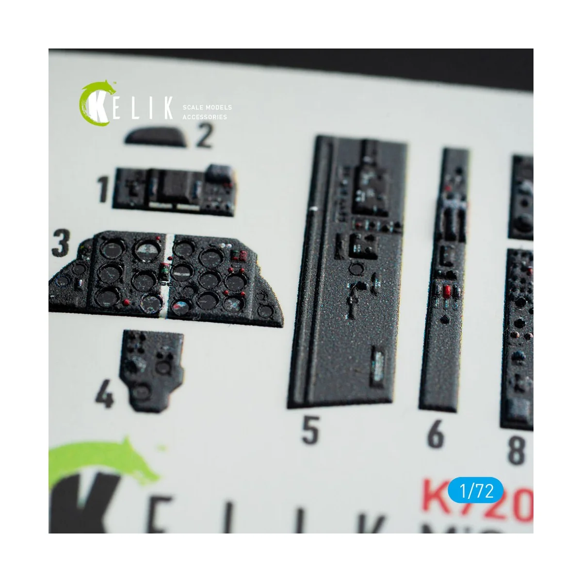 MiG-21 F-13 interior 3D decals for Revell kit, 1/72 - Kelik K72059 MiG-21 F-13 interior 3D decals for Revell kit, 1/72 - Kelik K72059