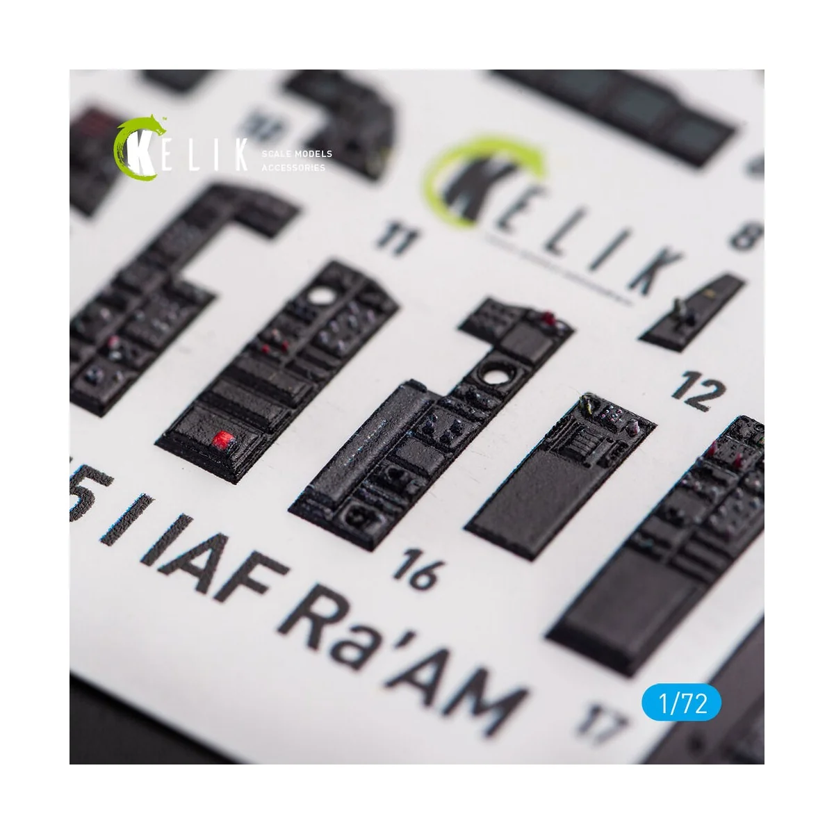 F-15I IAF Ra`am - interior 3D decals for GWH kit - Kelik K72054