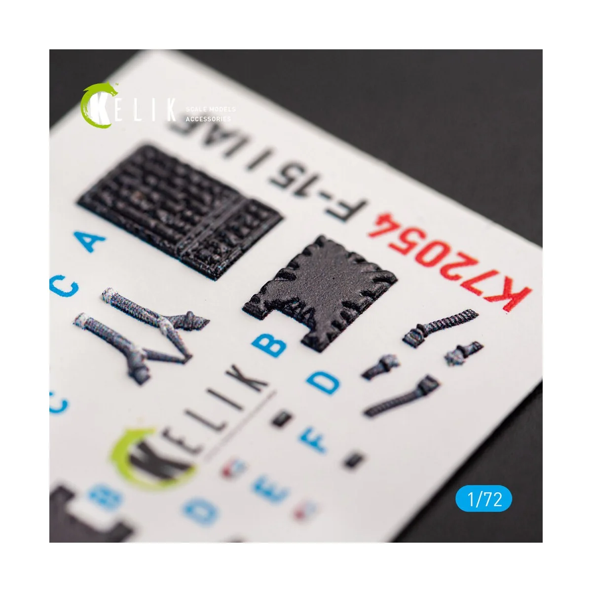 F-15I IAF Ra`am - interior 3D decals for GWH kit - Kelik K72054