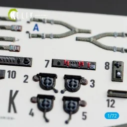 PBY-5A Catalina interior 3D decals for Academy kit, 1/72 - Kelik K7...