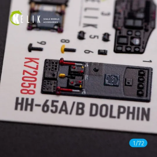 HH-65A/B Dolphin interior 3D decals for Dream Model kit - Kelik K72058