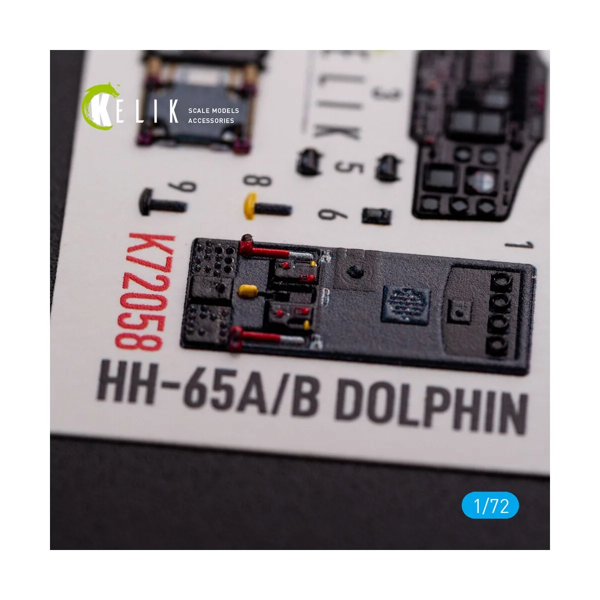 HH-65A/B Dolphin interior 3D decals for Dream Model kit - Kelik K72058
