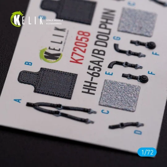 HH-65A/B Dolphin interior 3D decals for Dream Model kit - Kelik K72058