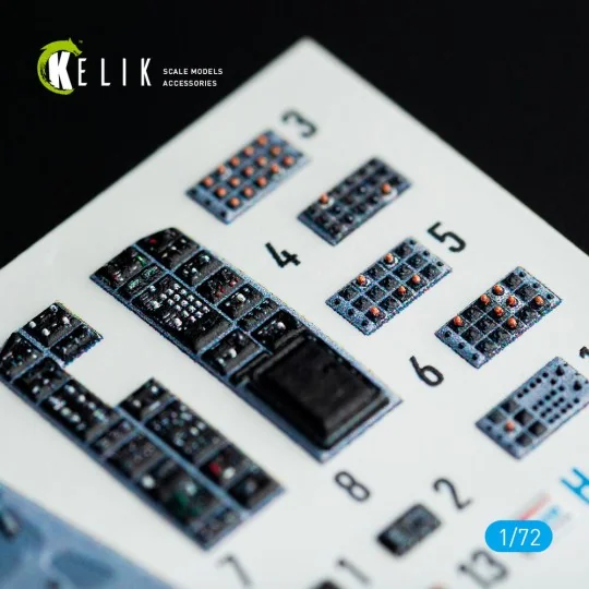 F-15J Eagle interior 3D decals for PLATZ kit - Kelik K72071 F-15J Eagle interior 3D decals for PLATZ kit - Kelik K72071