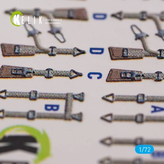 Junkers JU 88 A-4 interior 3D decals for Revell kit - Kelik K72062