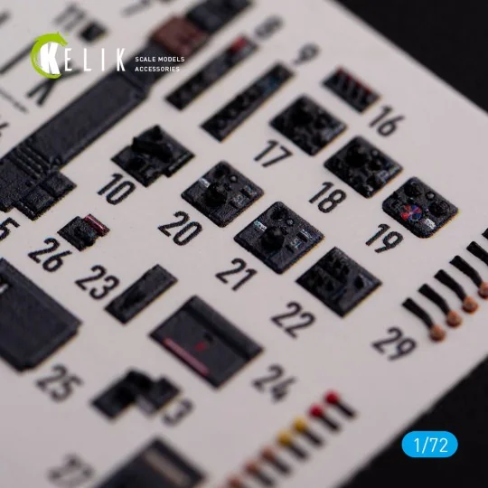 Junkers JU 88 A-4 interior 3D decals for Revell kit - Kelik K72062