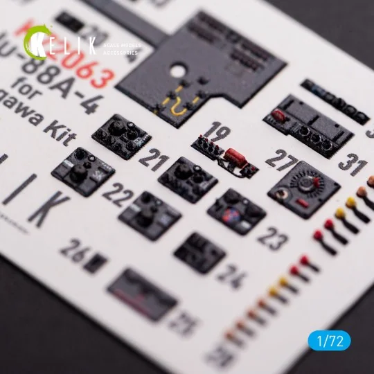 Junkers JU 88 A-4 interior 3D decals for Hasegawa kit - Kelik K72063