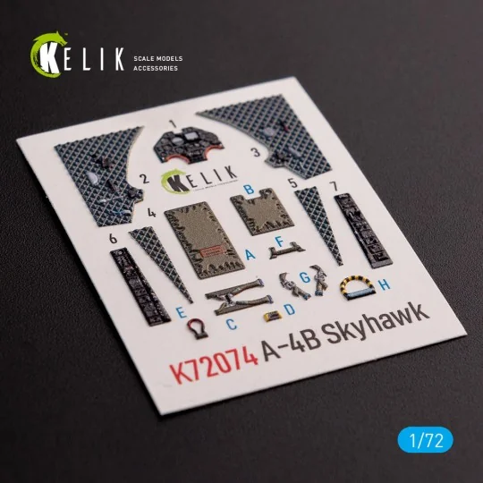A-4B Skyhawk interior 3D decals for Hobby 2000/Fujimi kit, 1/72 - K... A-4B Skyhawk interior 3D decals for Hobby 2000/Fujimi kit, 1/72 - K...