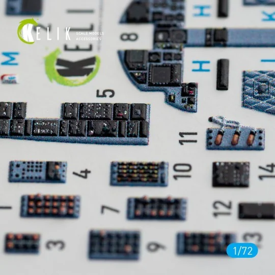 F-15C Strike Eagle interior 3D decals for Hasegawa kit - Kelik K72072 F-15C Strike Eagle interior 3D decals for Hasegawa kit - Kelik K72072