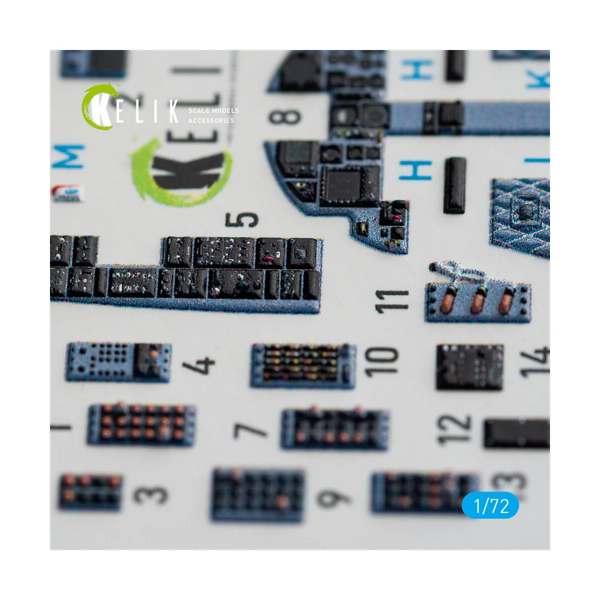 F-15C Strike Eagle interior 3D decals for Hasegawa kit - Kelik K72072 F-15C Strike Eagle interior 3D decals for Hasegawa kit - Kelik K72072