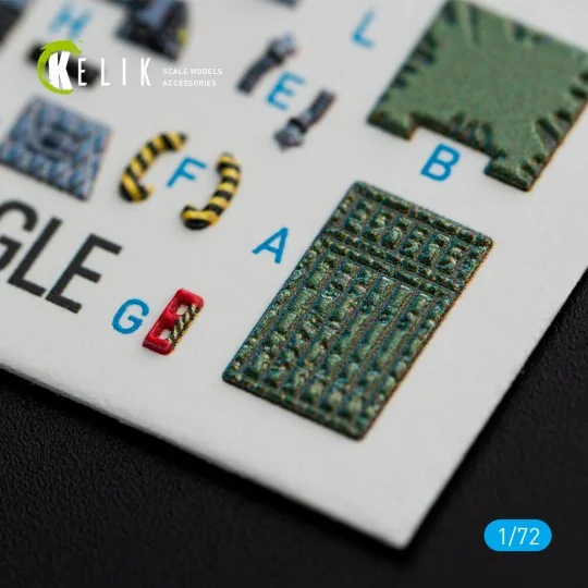 F-15C Strike Eagle interior 3D decals for Hasegawa kit - Kelik K72072 F-15C Strike Eagle interior 3D decals for Hasegawa kit - Kelik K72072