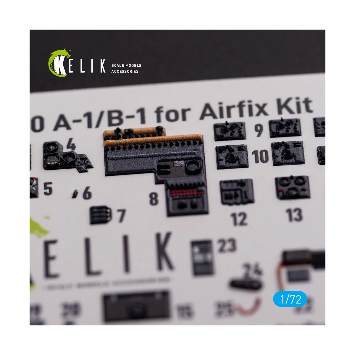 Messerschmitt Me410A-1 interior 3D decals for Airfix kit - Kelik K7...