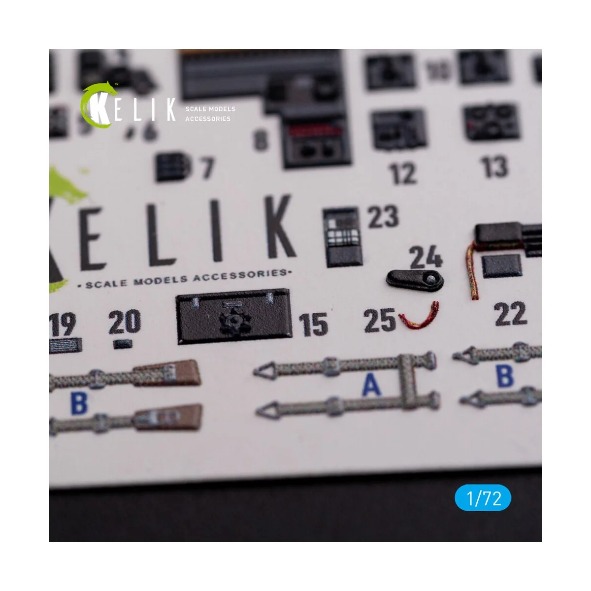 Messerschmitt Me410A-1 interior 3D decals for Airfix kit - Kelik K7...