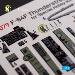 F-84F Thunderstreak interior 3D decals for Special Hobby kit, 1/72 ...
