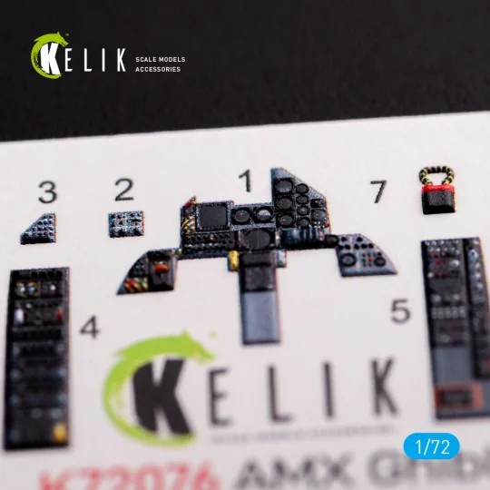 Amx Ghibli interior 3D decals for Italeri kit - Kelik K72076 Amx Ghibli interior 3D decals for Italeri kit - Kelik K72076