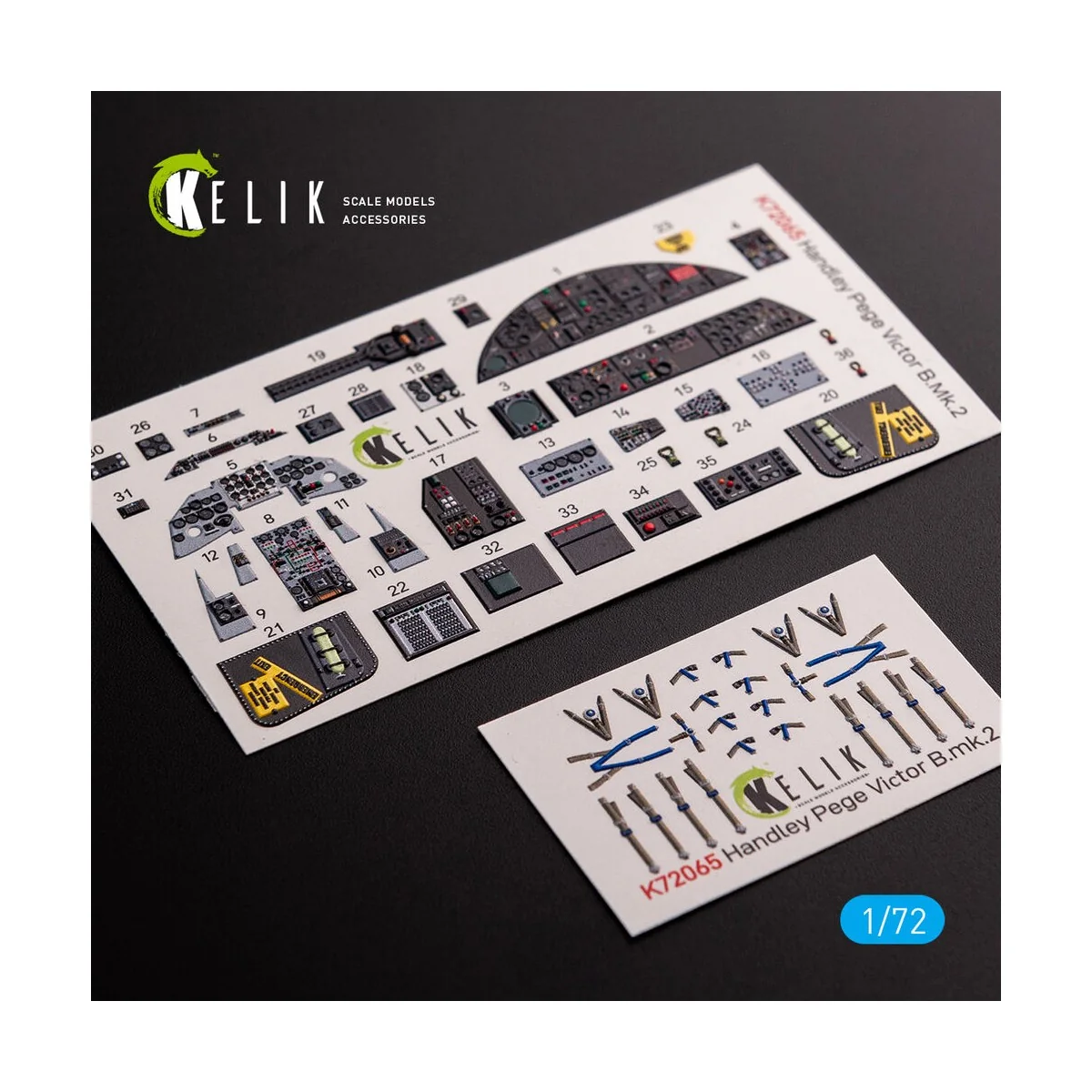 Handley Page Victor B Mk2 interior 3D decals for Airfix kit, 1/72 -...