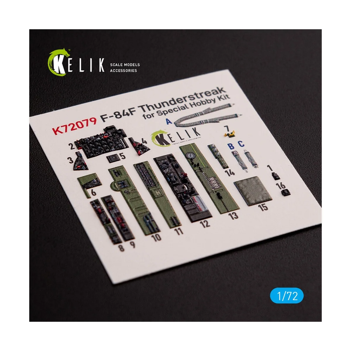 F-84F Thunderstreak interior 3D decals for Special Hobby kit - Keli...